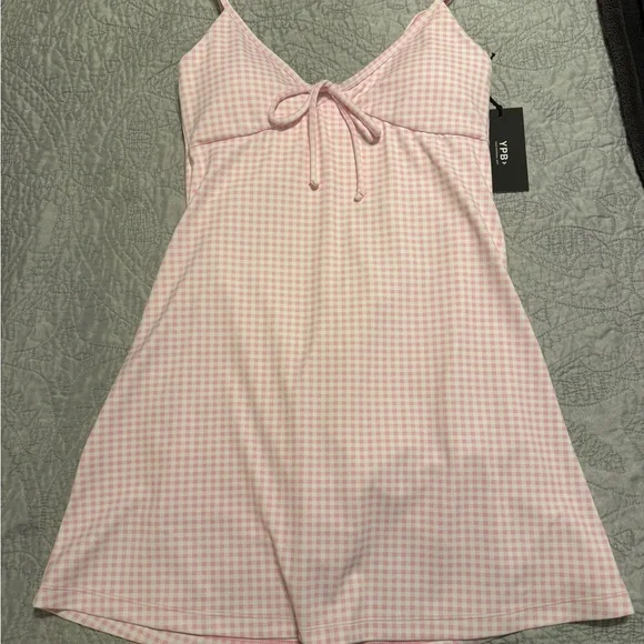 Pink Gingham Abercrombie and Fitch YPB dress - Picture 1 of 2